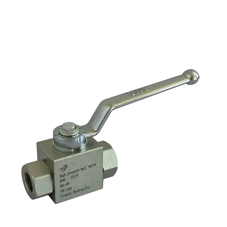 Tiemin Hydraulic Ball Valve KHB-G3/4 DN:20  PN:315 Stainless Steel/carbon steel White Zinc Plated