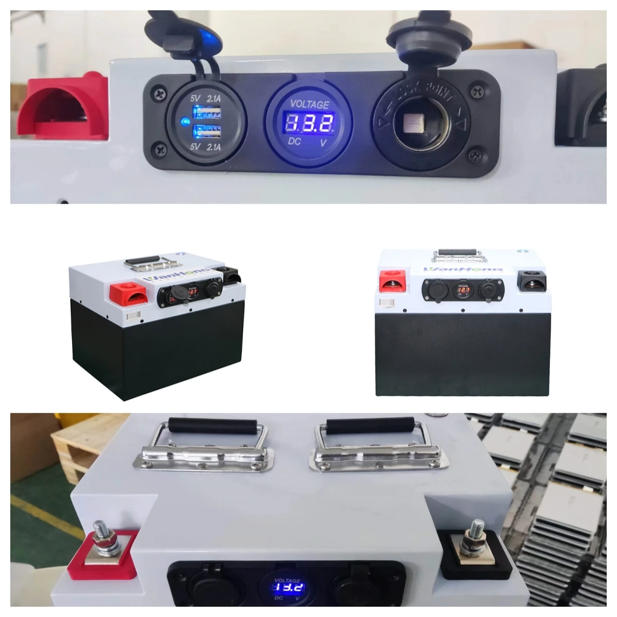 WHET lifepo4 deep cycle battery 12V 200ah battery 24v solar lithium ion battery for home solar storage system and RV