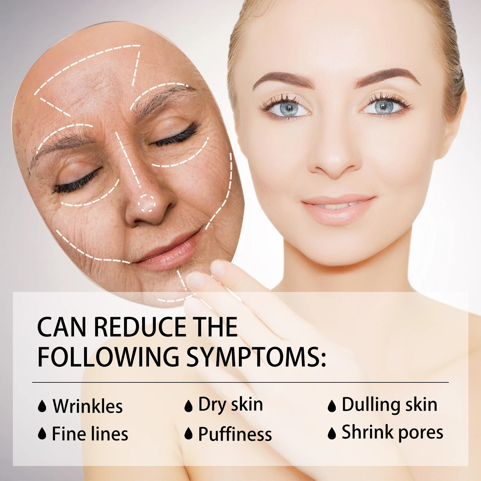 Custom logo organic vegan Moisturizing  Retinol  VC vitamin Firming Anti-Aging Whitening Facial Skin Care VC Serum