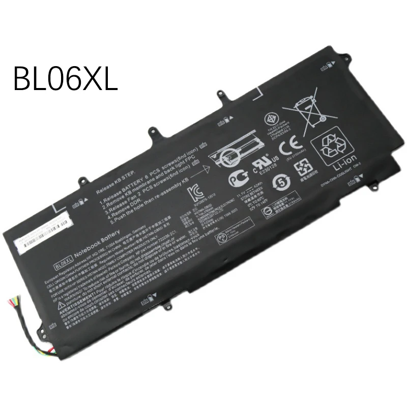 BL06XL Original laptop battery  11.1V 4000mAh (42Wh) 6cell for HP Elitebook Folio 1040 G1 G2 notebook Li-Polymer battreis
