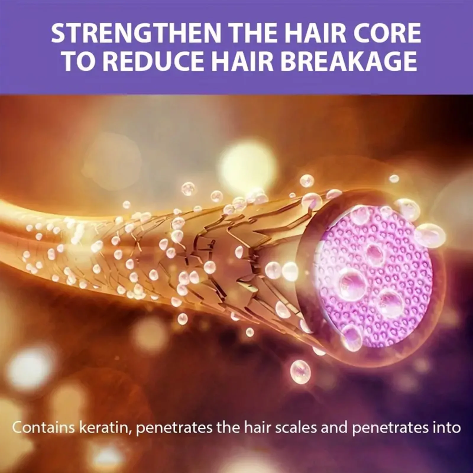 Purple hair mask creates a refreshing blonde effect suitable for deep conditioning and care of blonde hair
