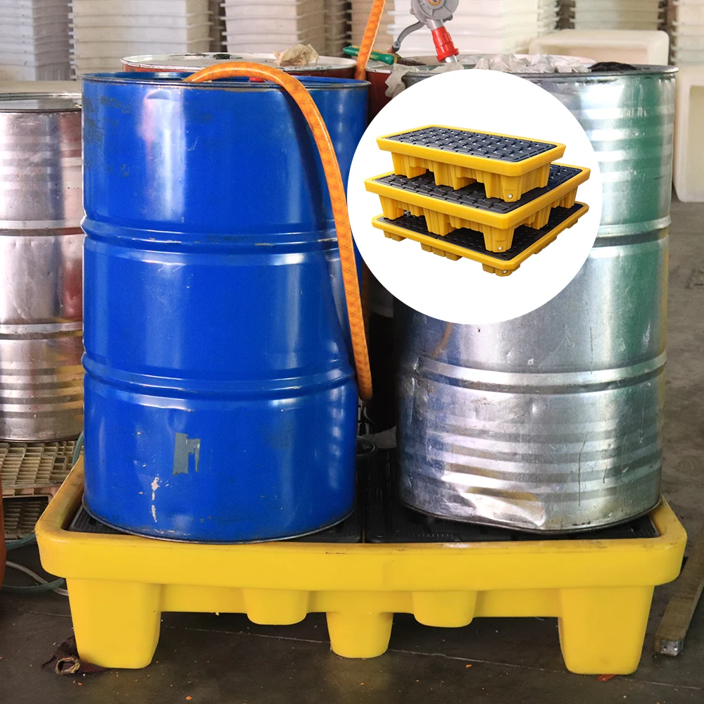 Linhui Manufacturer Transportation Facilities Reusable Light Weight Chemical Resistance Spill Pallet Containment