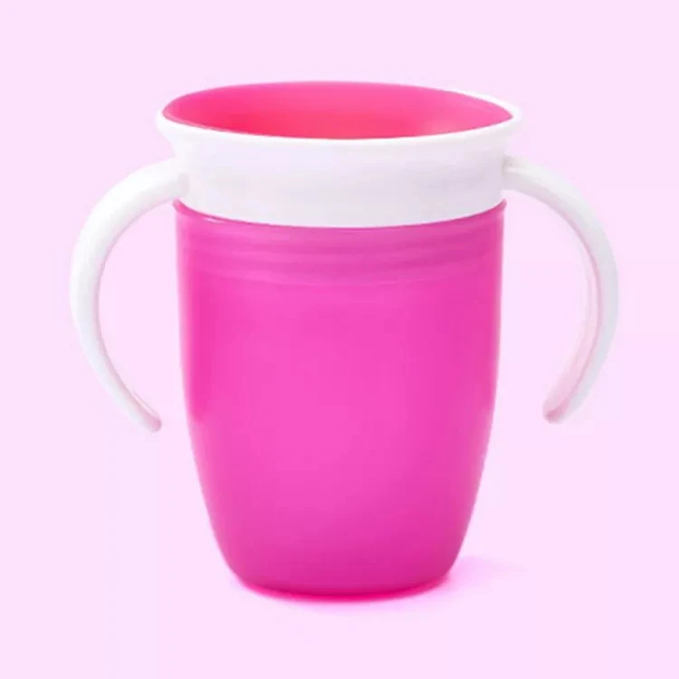Bpa Free Eco Friendly Silicone Baby Drinking Cup Multi-function training Bottle 360 Drinking Cup Baby Trainer Sippy Cup