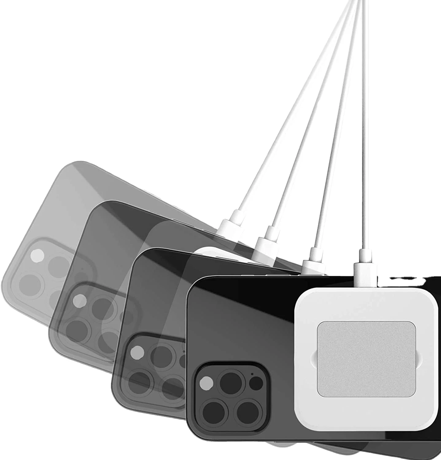 Новое зарядное устройство, уникальный дизайн, магнитное Беспроводное зарядное устройство для мобильного телефона с функцией держателя телефона для anker