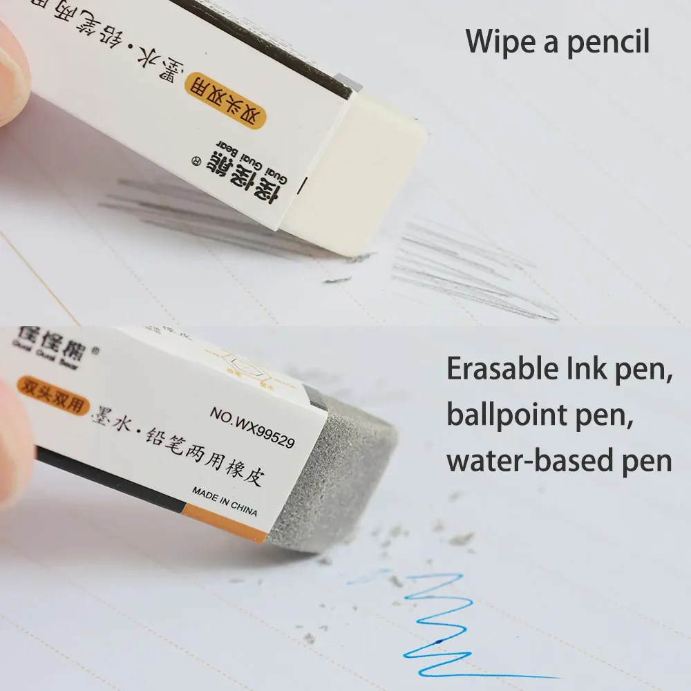Small piece eraser scrub eraser pen Pen Rub eraser Factory spot promotional stationery Office school supplies
