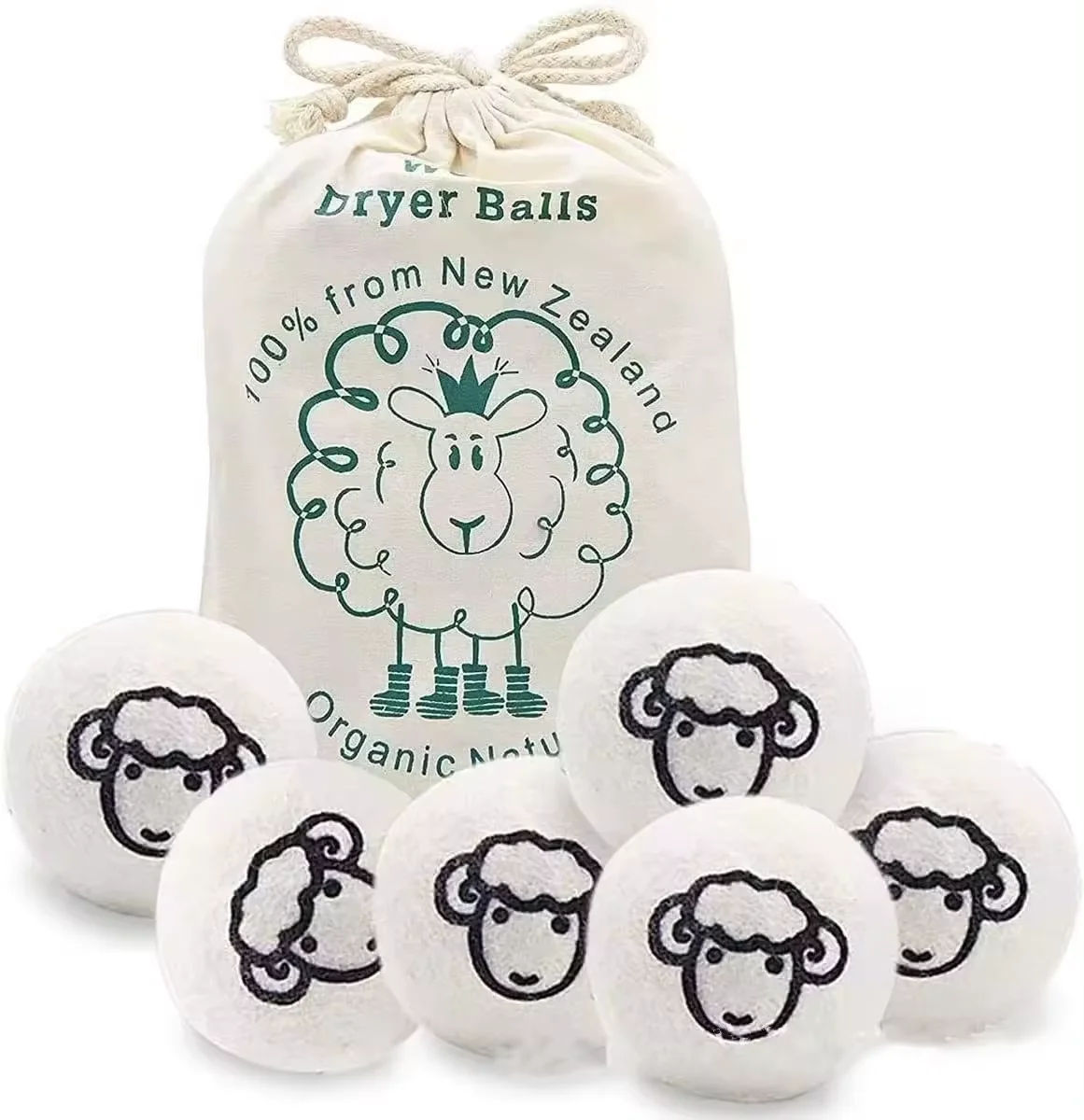 Wholesale OEM Eco XL Felt New Zealand Australian Laundry Pure Wool Dryer Balls Organic