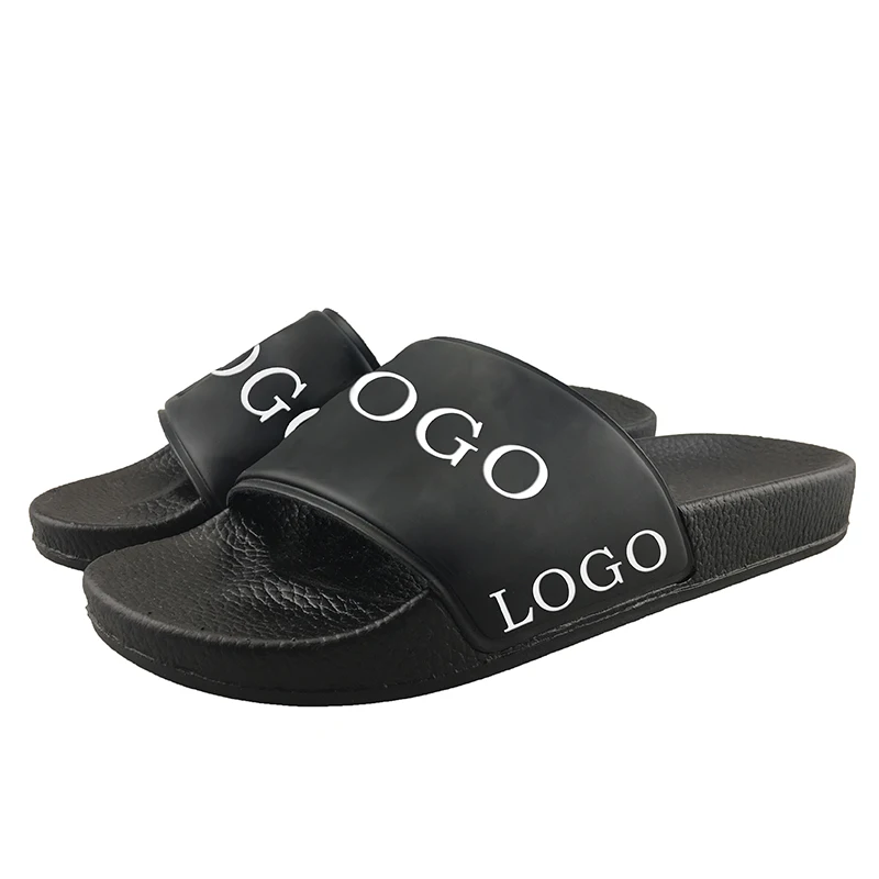 Indoor Outdoor Pvc Blank Custom Logo Slippers Slide Sandals Women