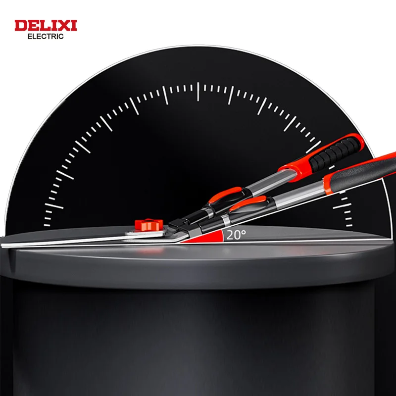 Delixi ELECTRIC Horticultural Scissors High Hardness Fine Polishing Straight Edged Lawn Antioxidant Curved Blade Lawn Clippers