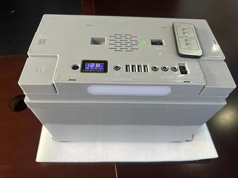 Deep Cycle Sealed Solar Panel Charged 12V 65ah LCD Voltage Display Portable Rechargeable Lead Acid Battery
