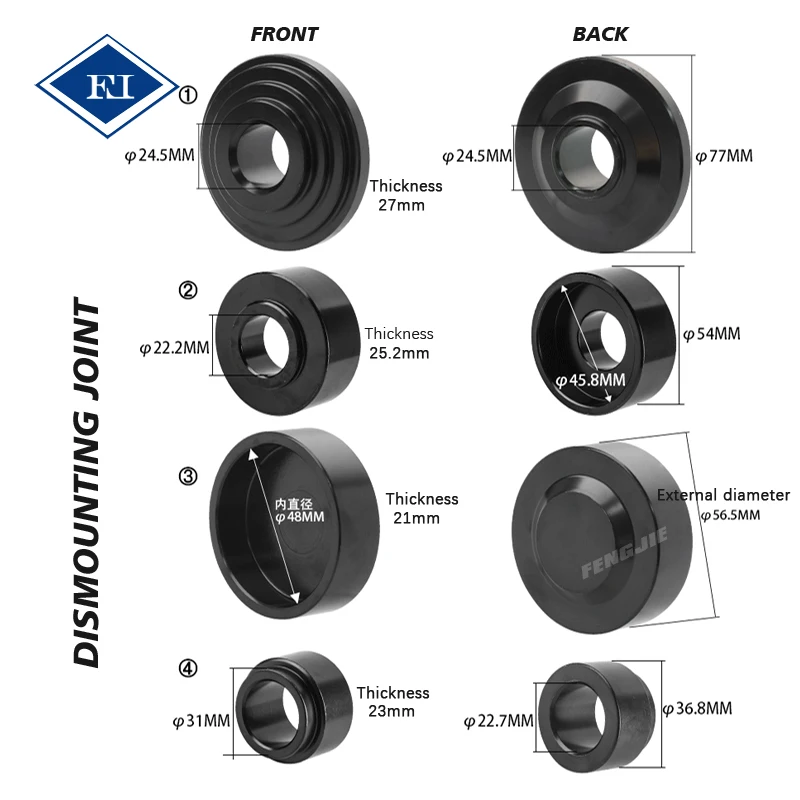 21pcs C Joint Chassis Service Tools Ball Puller Joint Removal Tool Tie Rod Separator Set Ball Joint Press Separator Tool Kit