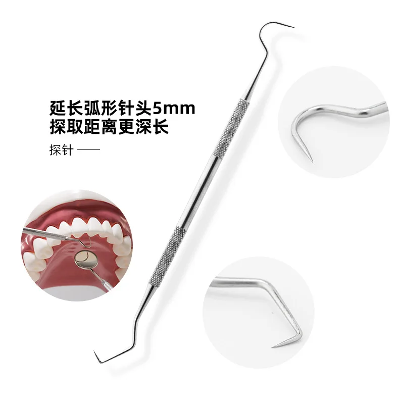 8PCS Steel Dental Tools Kit Teeth Tartar Scraper Mouth Mirror Dentis Other Oral Hygiene Products