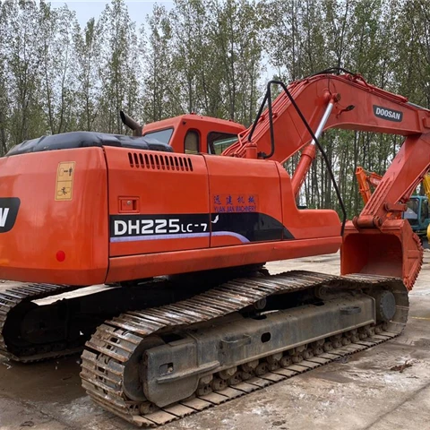 Used DOOSAN DH225-7 digging machines , Korea brand doosan digger 220 225 , DOOSAN DH225 DH220 DX55 DX60