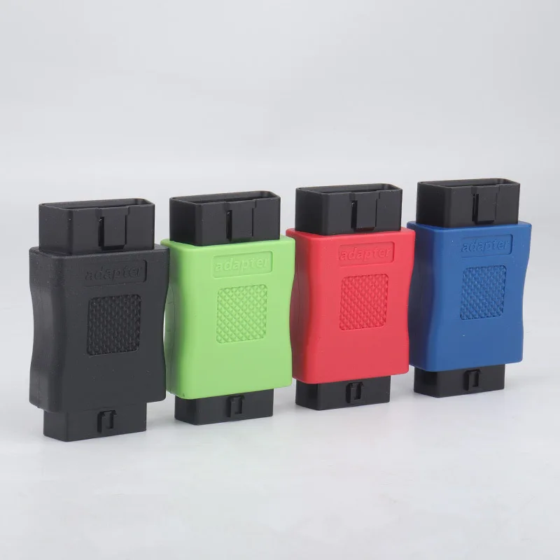 Factory supplied automotive diagnostic 16P OBD2 internal to external OBD adapter connectors