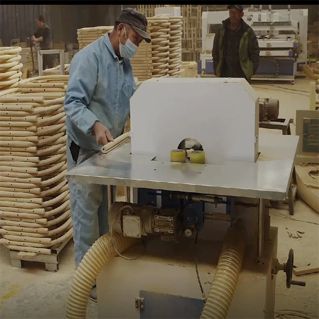 ROUND-SHAPED SANDER MACHINE Bending wood sanding machine for wooden table and chair making