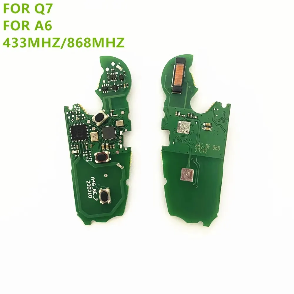 PCB 3-кнопочный складной Автомобильный Дистанционный ключ FSK 868 мГц 433 8E чип для Audi Q7 B7 Q3 A3 TT A2 A8 A6 A6L A4 4F0837220R без ключа