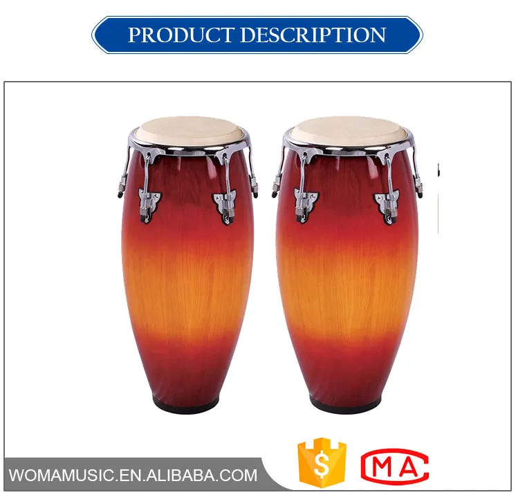 2023 Hot Selling Factory Wholesale Popular Percussion Musical Instrument Wood Conga Drum