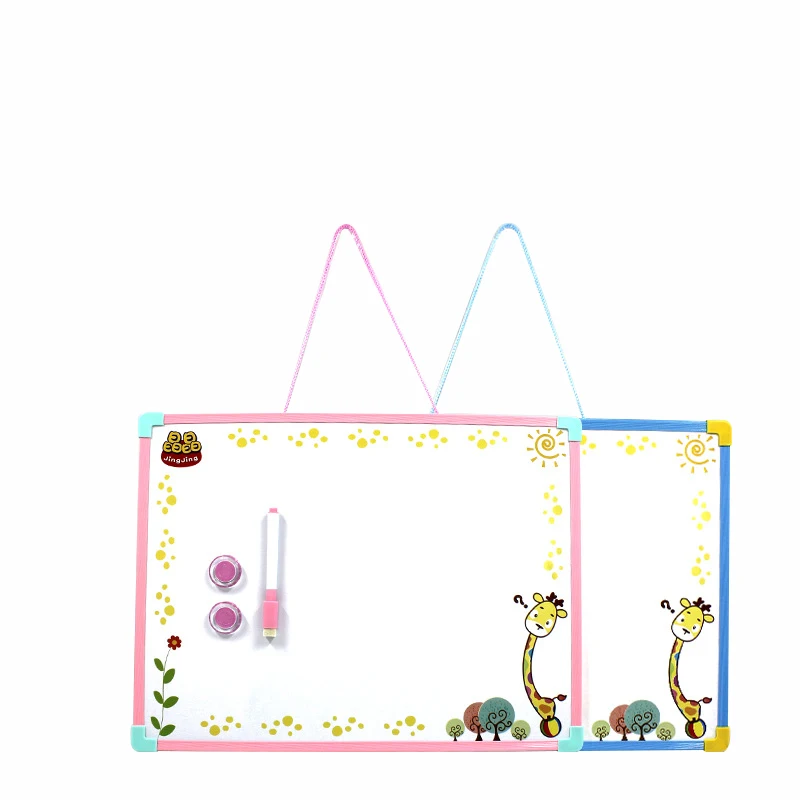 Customized office gift dry eraser whiteboard 40*60cm hanging plastic frame magnetic board whiteboard