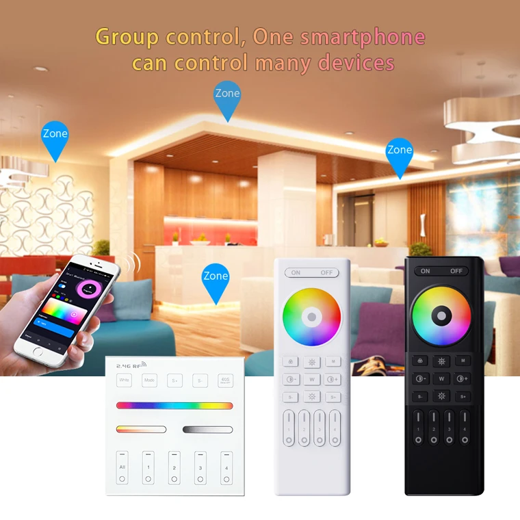 Профессиональный rgb двойной белый 24 В 2835smd zigbee wifi 2 4G tuya приложение Светодиодная лента для умного ландшафтного освещения