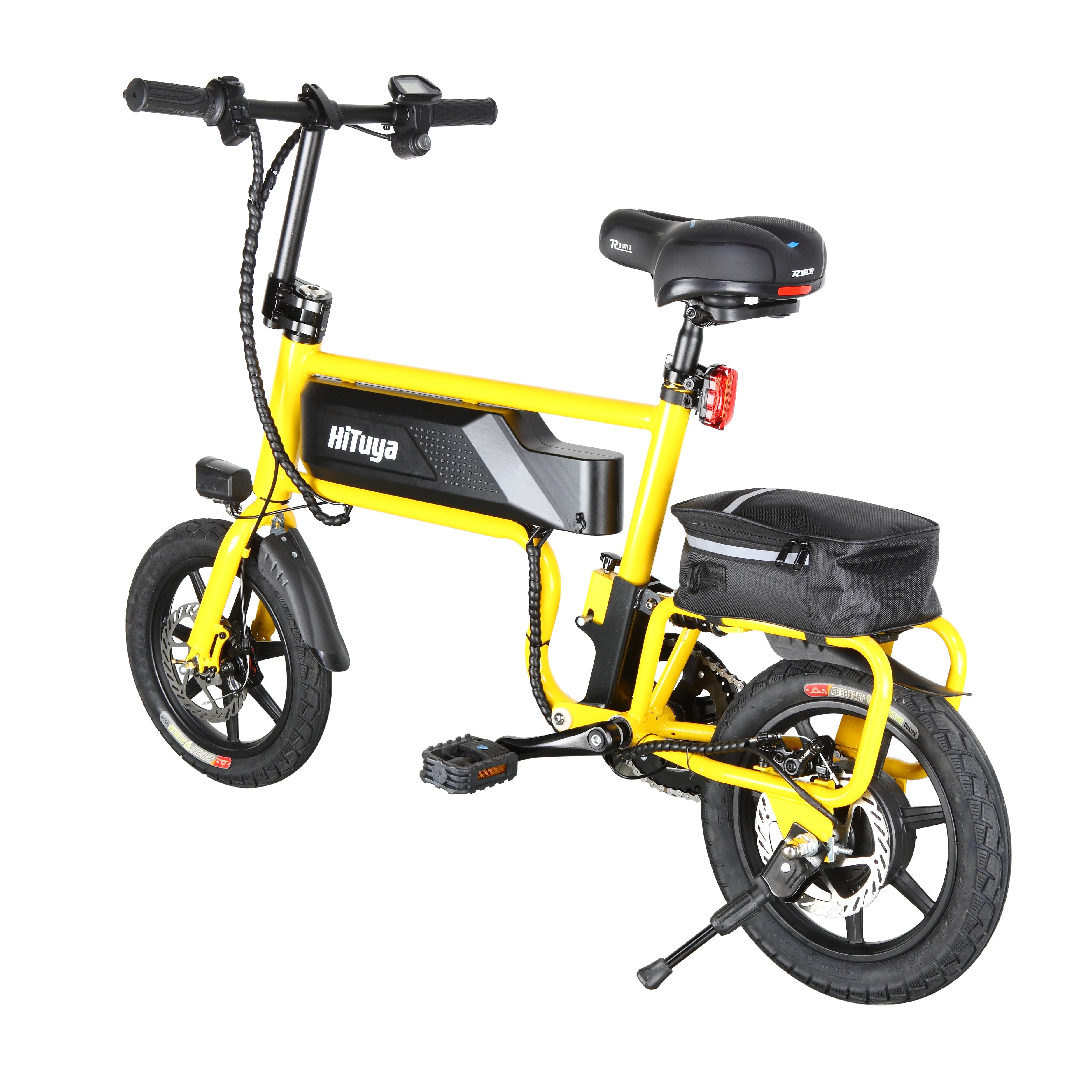 OEM electric bike /latest 14 inch fat tire ebike eu warehouse/factory  mid motor small e bike