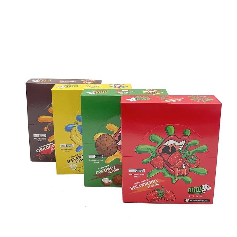 drahon bros rice flavor paper  cigarette rolling papers flavour custom for smoking  OEM