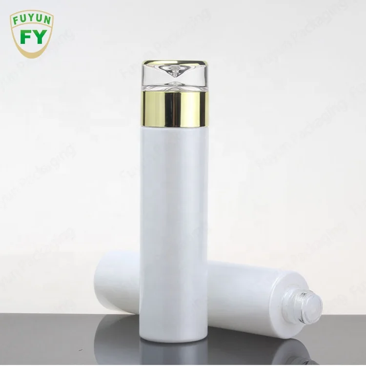 Fuyun Gold Lid Round White Face Cream Jar Empty Pump Cream Lotion Glass Bottle Cosmetic Spray Serum Bottles with Pump