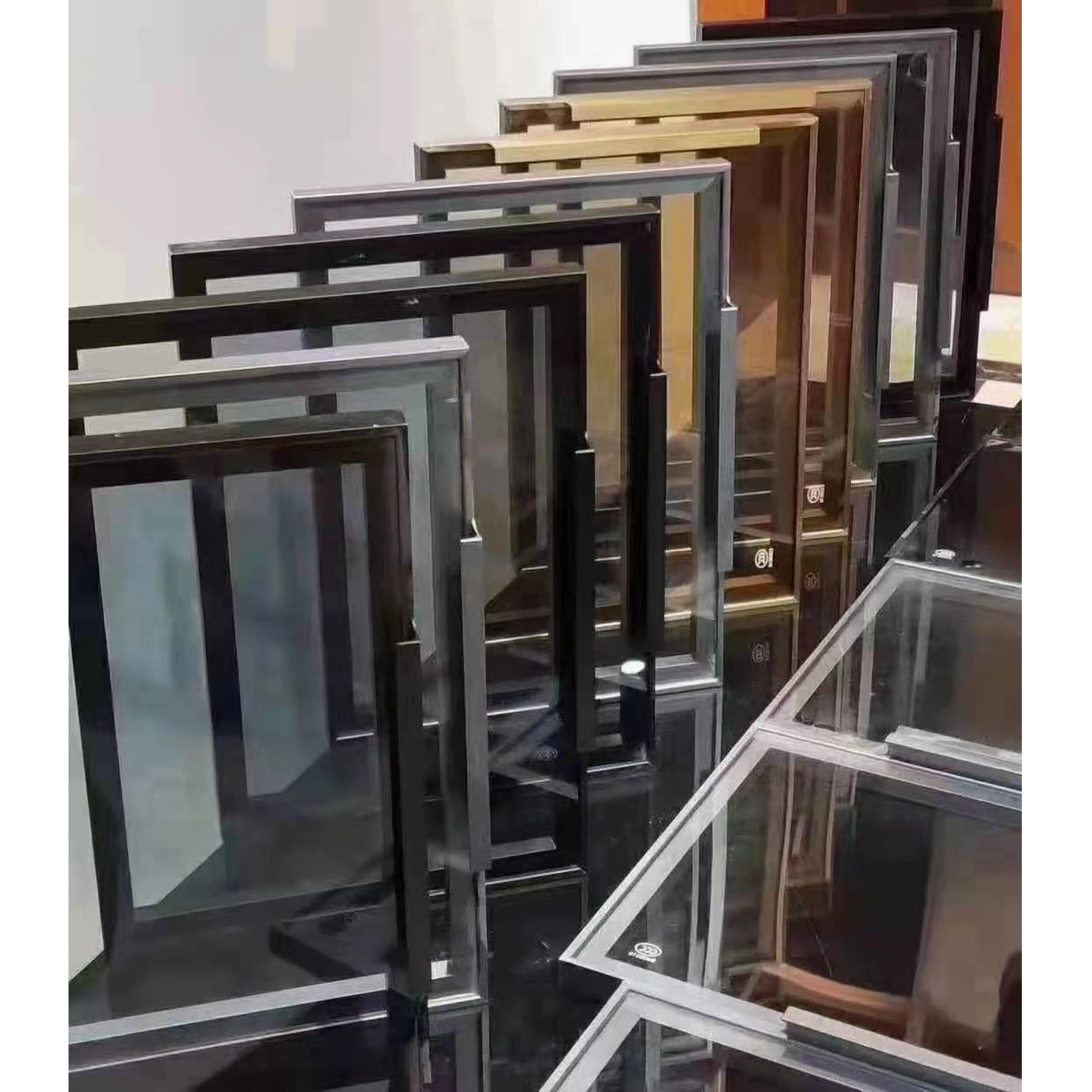 Custom modern bedroom solid wood wardrobe walk-in closet 3D whole house design