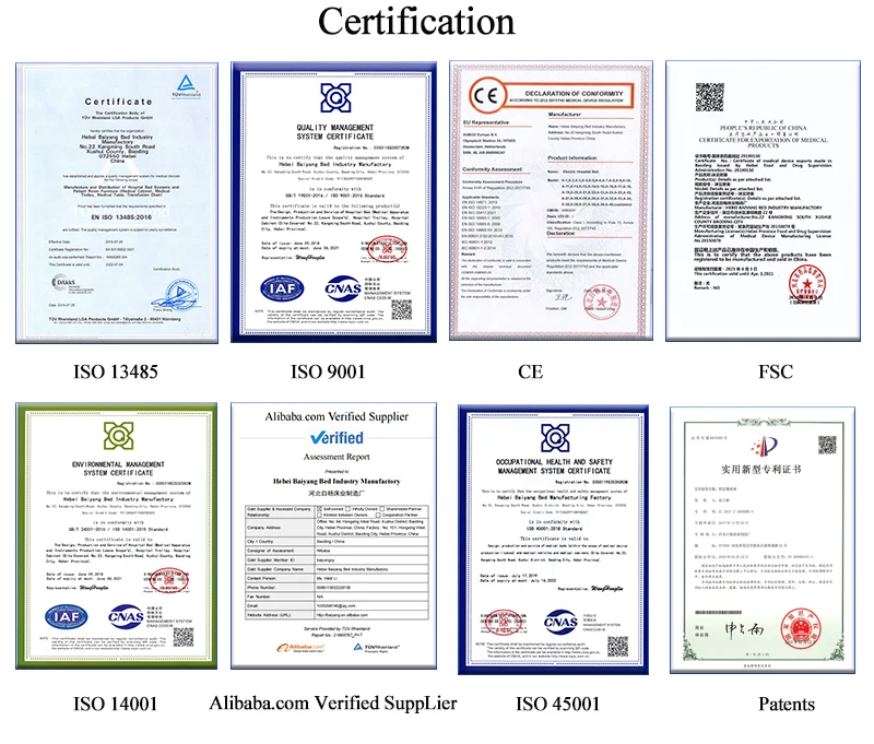 Factory price nursing home care bed electric medical bed prices 5 function patient hospital bed with petty commode for clinic