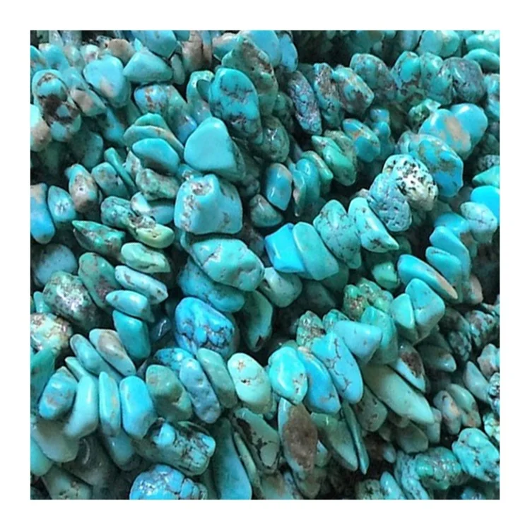 Turquoise chip beads Full strand Turquoise Beads for jewelry sets making