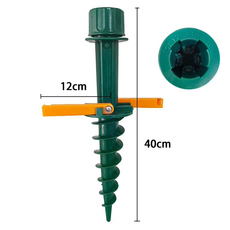 Portable Plastic Screw Beach Ground Umbrella Base Holder Sand Anchor for Beach