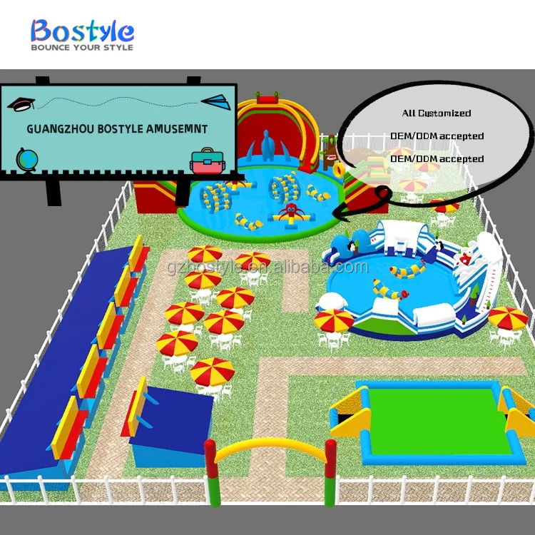Bostyle CE коммерческий надувной замок пластиковый ПВХ прыгающий домик