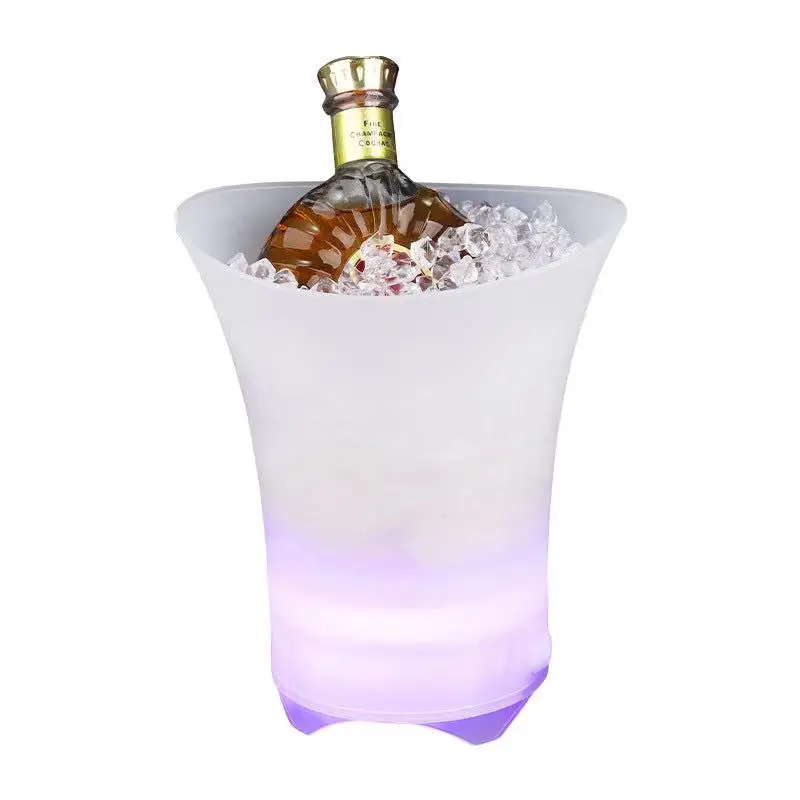 RGB Plastic LED Beer Bucket Colorful Light Ice Bucket Wireless Speaker Subwoofer Stereo Bass Phone Speaker for Outdoor Party
