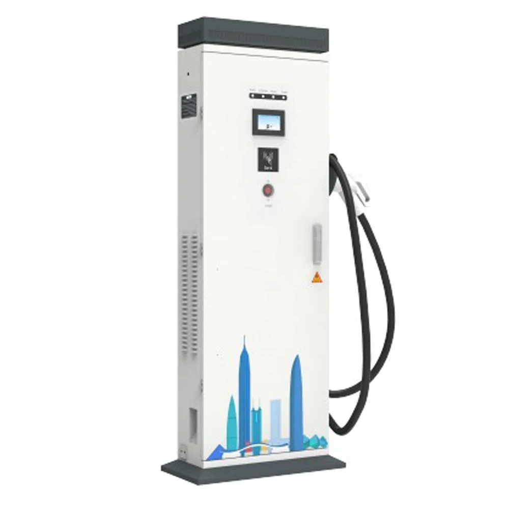 Truck EV Chargers DC 40KW American Standard CCS1 Single Gun Ground-Mounted 150 Amp Charging Station with OCPP 1.6