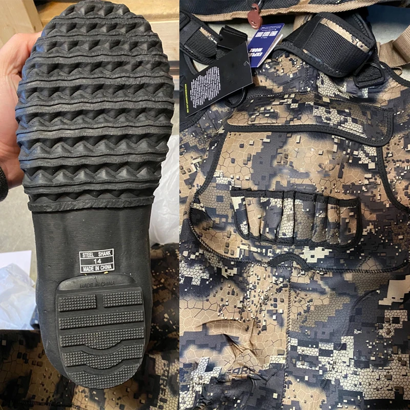 High quality waterproof neoprene fishing wader neoprene polyester rubber boots for duck hunting fishing