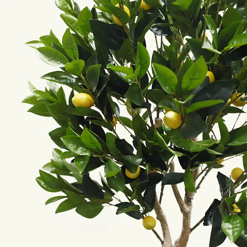 Ornamental Bonsai Plastic Home Decorative Fruit Plant Artificial Lemon Tree bonsai