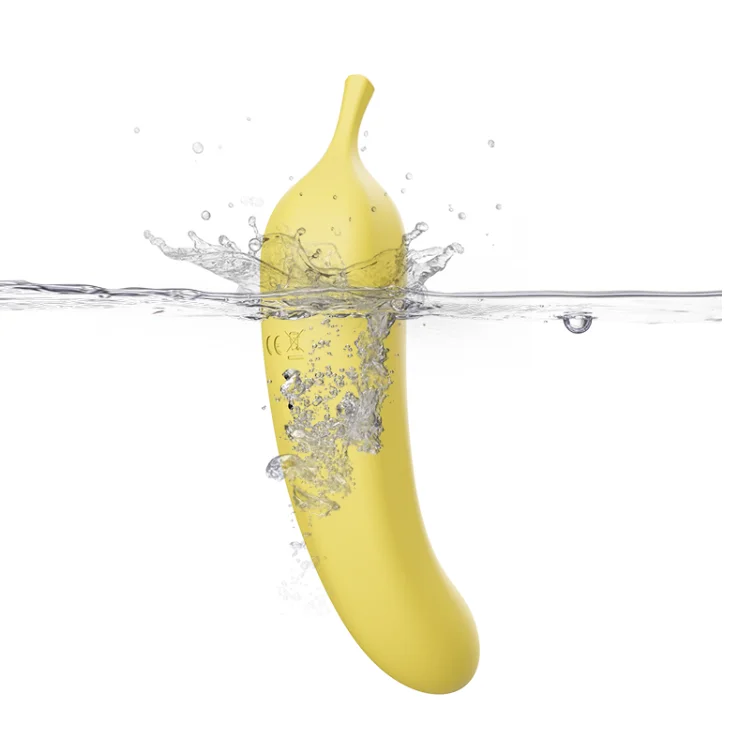 Rechargeable Banana 2 in 1 Clitoral Sucking & G-Spot Dildo Vibrator for Double Stimulation Clitoris Nipple Sucker for Couples