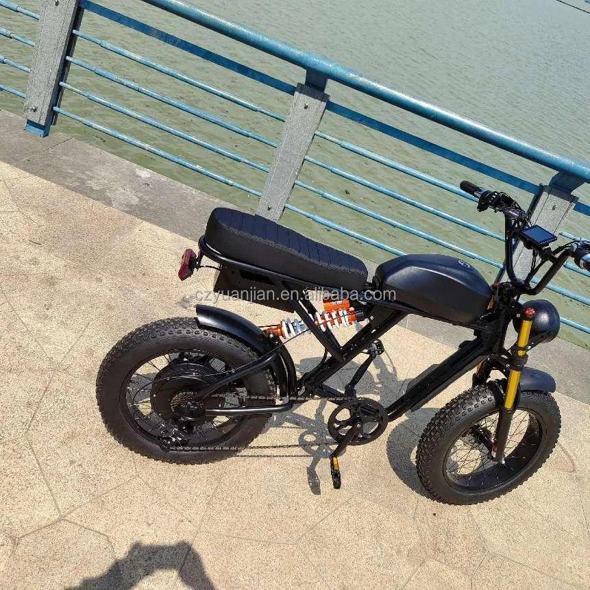 Brand New China Oem Ebike Double Battery 40km/h Speed 20inch 250w350w500w1000w 7speed Fold Dual Motor Electric Mountain Bike