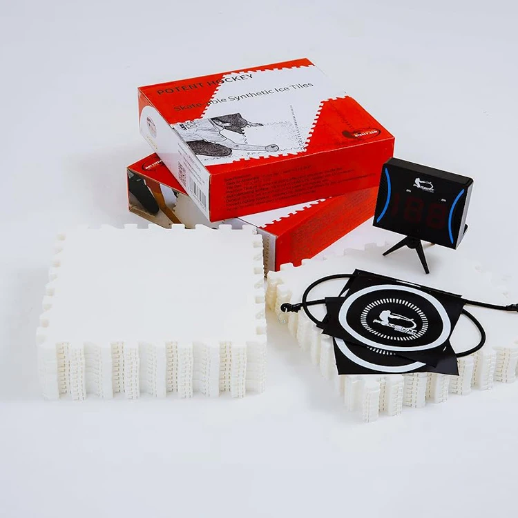 Fapre Bespoke Portable White Hdpe Uhmw Pe Skating Tiles Synthetic Ice Hockey Plastic Sheet Skating Floor Tiles For Skating Rink