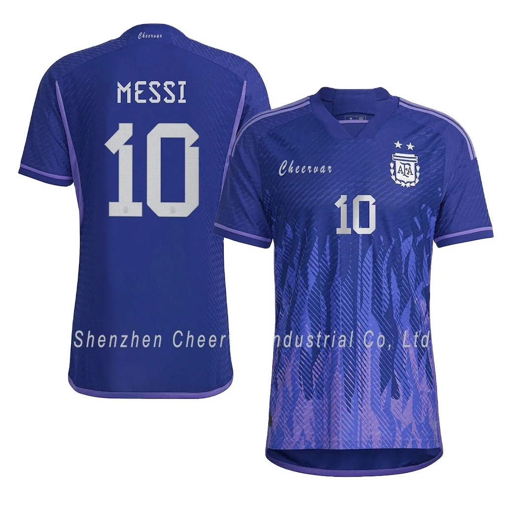 Custom Argentina Nation Soccer Jersey High Quality Football Jersey 2022 Soccer Wear Jersey Set