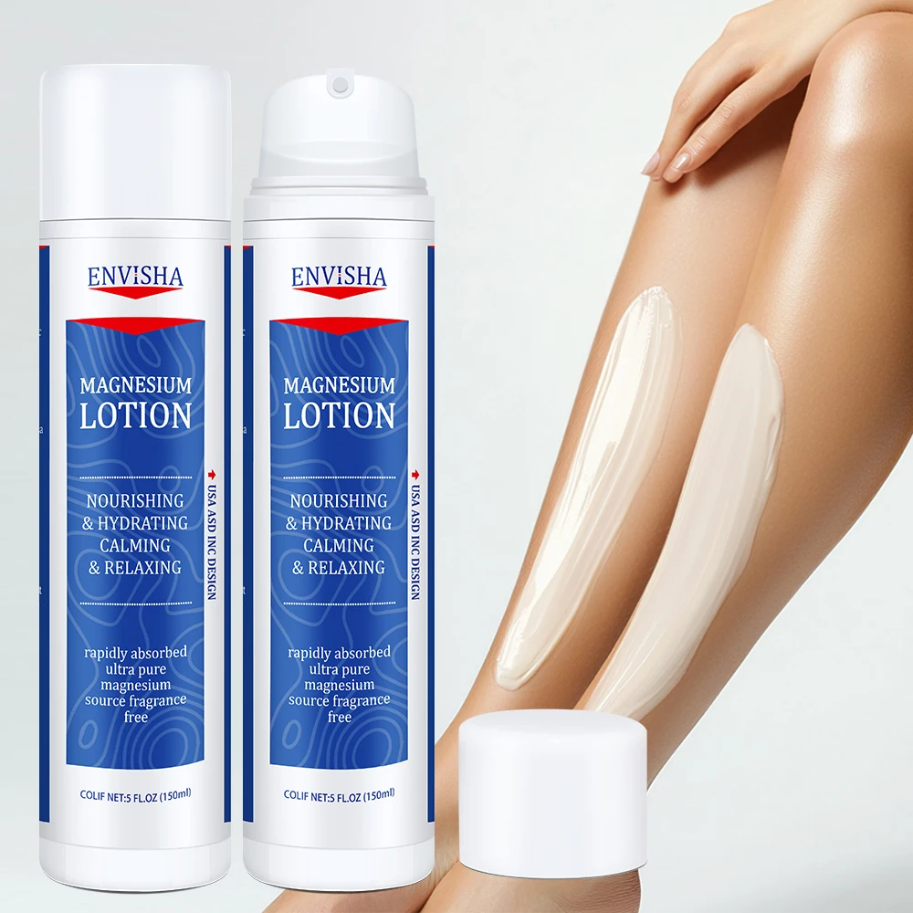 Private Label Natural Organic Herbal Skin Care Nourishing and Smoothing Muscle Magnesium Sleep Body Lotion Butter