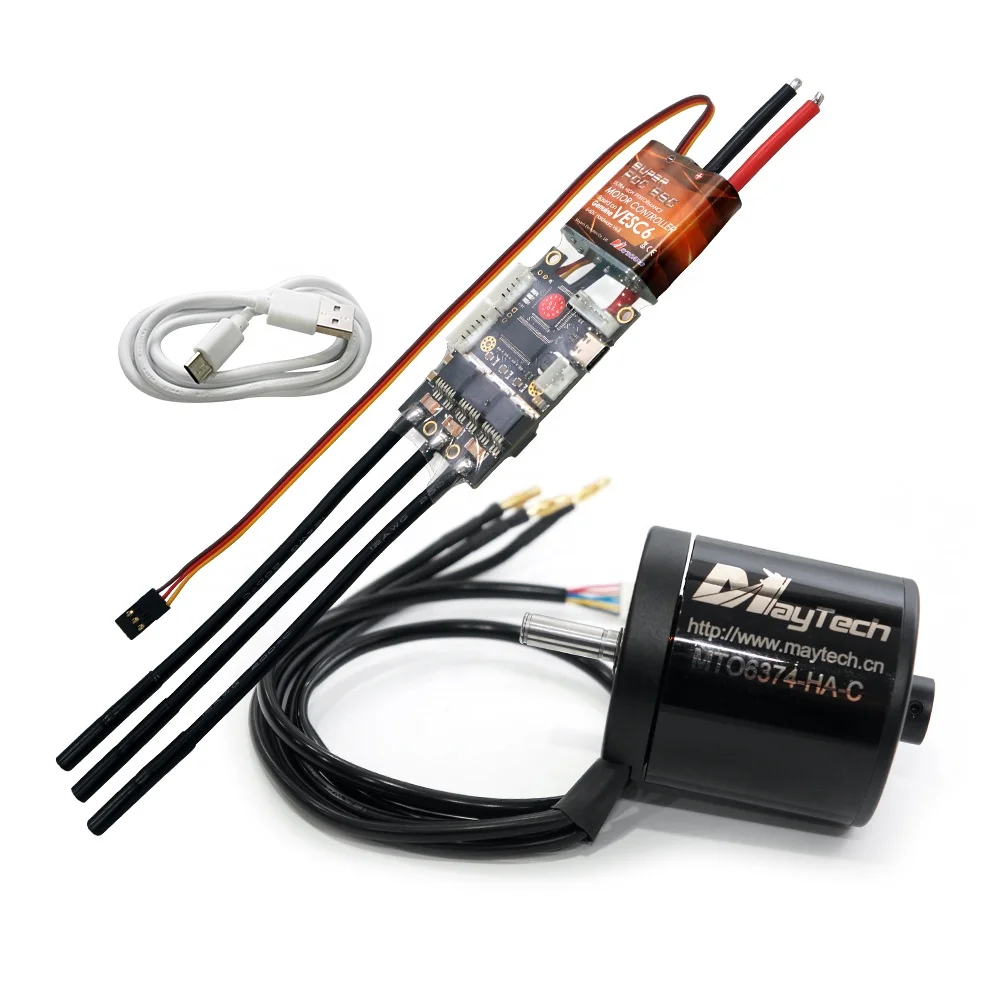 Maytech cablecam Superfoc6.8 ESC electric speed controller based on v6 6374 3500w brushless motor for Agricultural robot Drone