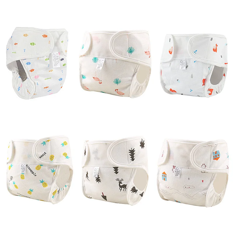Wholesale Reusable Washable Cloth Nappies Waterproof Newborn Baby Training Panties Baby Diaper