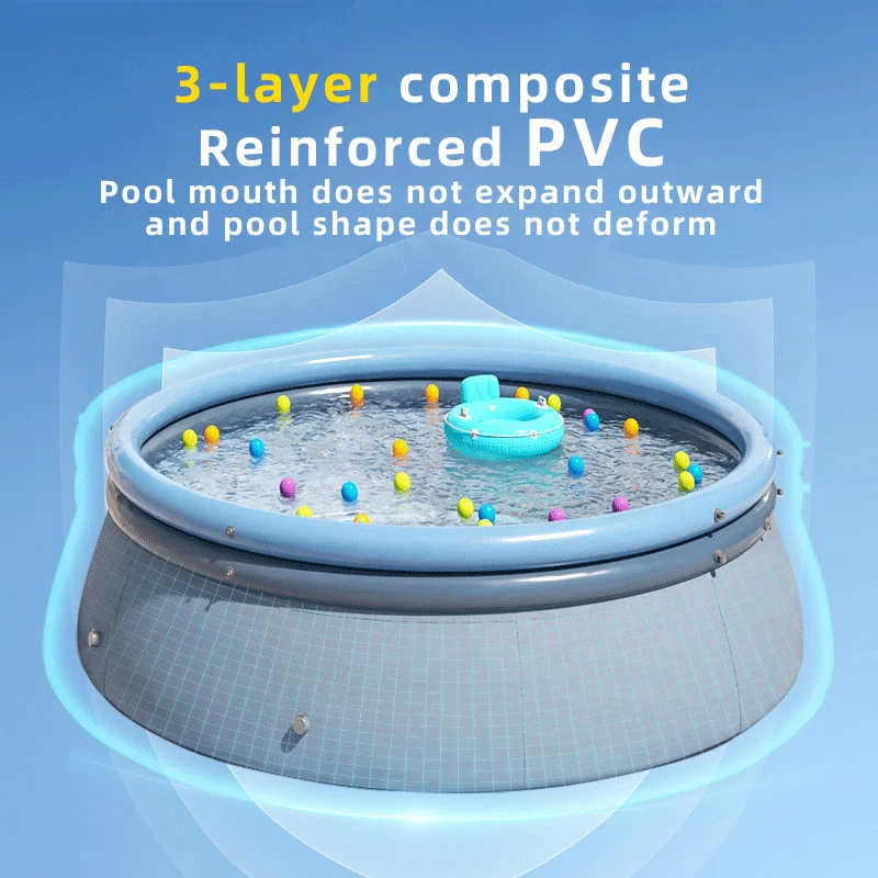 China Above Ground Round Adult Child Outdoor Pool Inflatable Swimming Pool