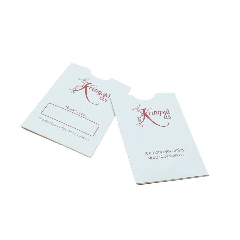 Zuoluo quality hotel key card with custom design hot sale white pvc card Custom key card sleeve