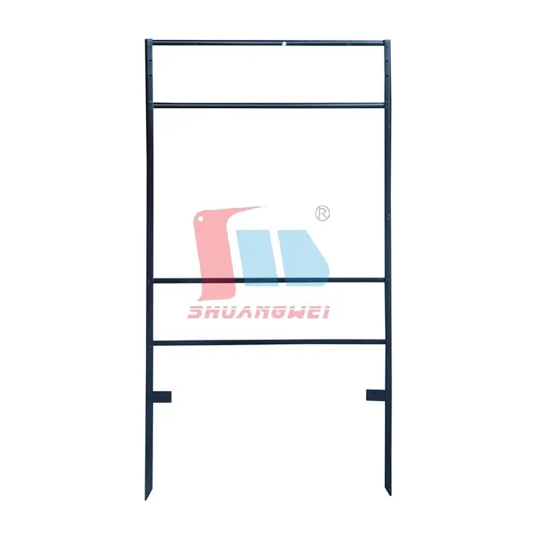 600(W)x1200(H)mm Angle Iron H Frame Real Estate Sign Stake Metal Yard Sign Frame Poster Holder Display Sign Stand Holder Frame
