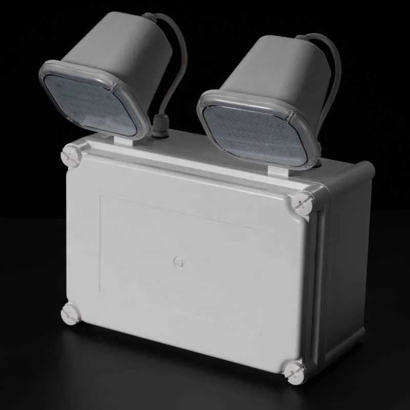 IP65 Waterpoof Lamp Rechargeable Two Head Emergency Light