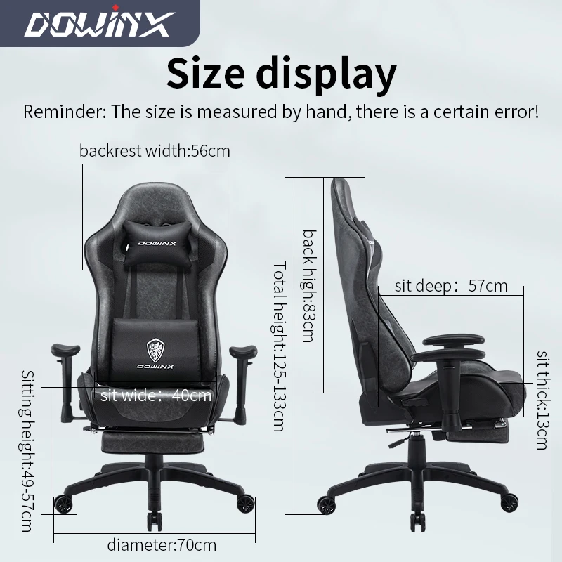 2022 Amamzon New Modern High Quality Leather Adjust PC Office Computer Racing Best Gaming Chair With Thick Seat and Gig Back