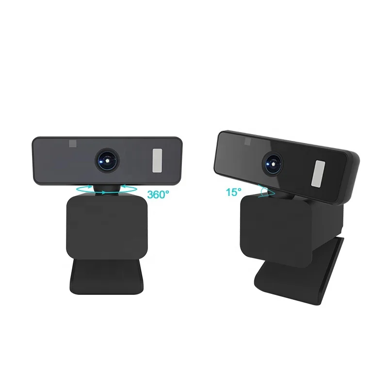 Rotatable Auto 1080P HD Ai Face Tracking Webcam With Mic 720P Camera Tracker For Conference Rooms