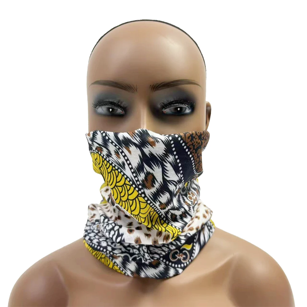 100% Polyester Outdoor Neck Gaiter Multifunctional Adult Cycling Buffs Bandana with Solid Color Style Seamless Head Scarf