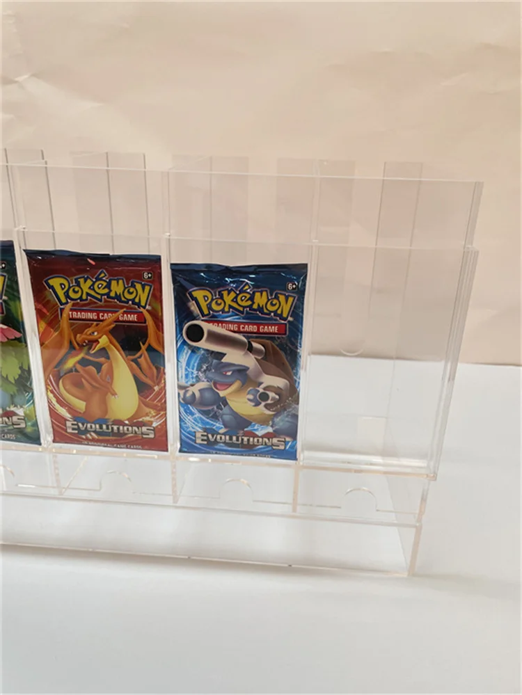 Acrylic Booster Pack Dispenser 6 Slot TCG Packs Booster Cards Pack Dispenser
