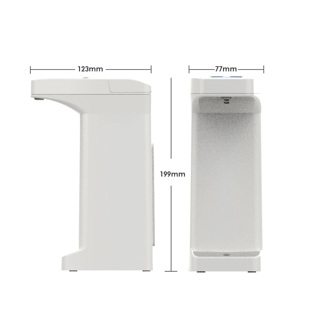 Intelligent plastic hand sensor non-contact dish type automatic soap dispenser for hotel bathrooms and kitchens